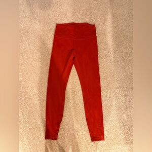 lululemon athletica Red Leggings